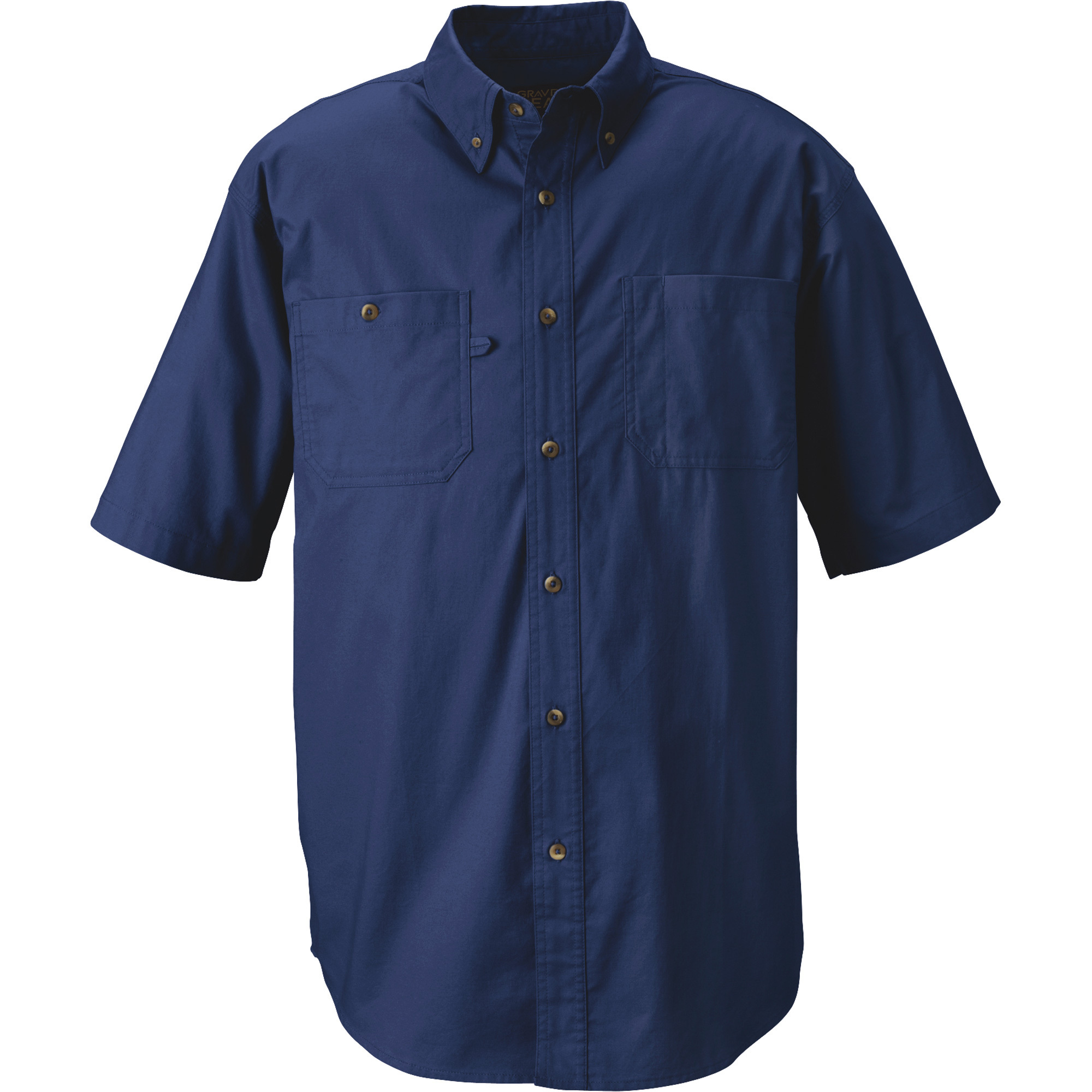 Gravel Gear Wrinkle-Free Short Sleeve Work Shirt with Teflon Fabric Protector